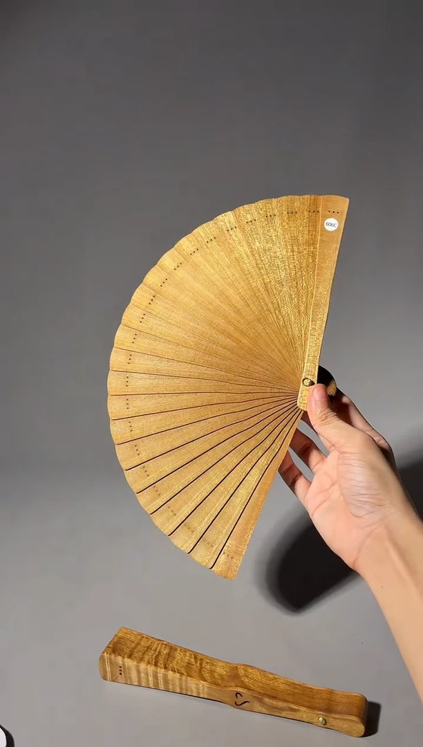 其他楠木（金丝楠）606号18cm小叶桢楠扇子
