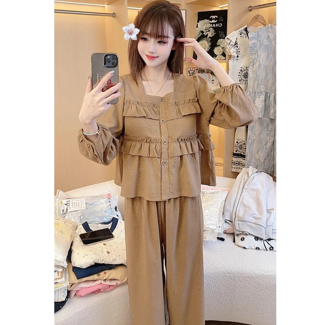 【10】品牌高货青沧 多款少量 高品质外穿秋冬睡衣女宽松家居服套装