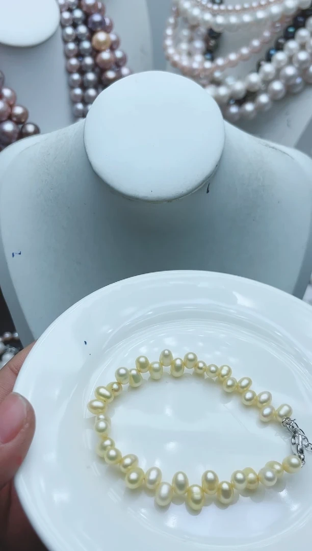 【闪购商品】淡水珍珠颈饰钛钢11