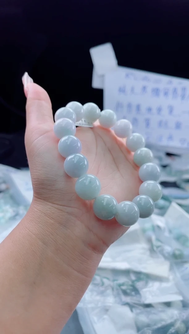 未镶嵌定制翡翠珠串