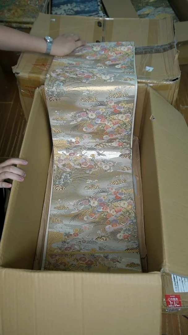 织绣36织金花鸟图