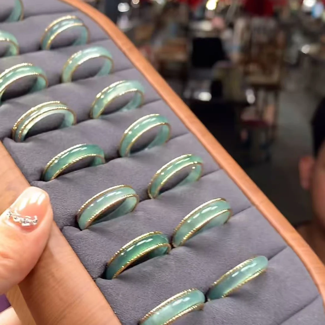 【逍遥珠宝精选】天然A货翡翠戒圈*805/06/多样性发/1件