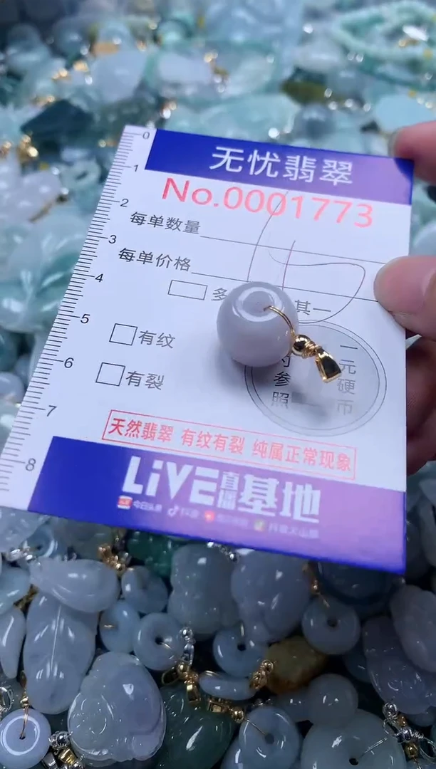 翡翠未镶嵌吊坠(不含链)1773