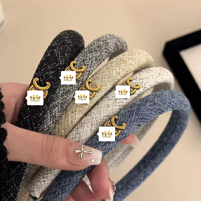 法式香风高颅顶高级感窄边发箍