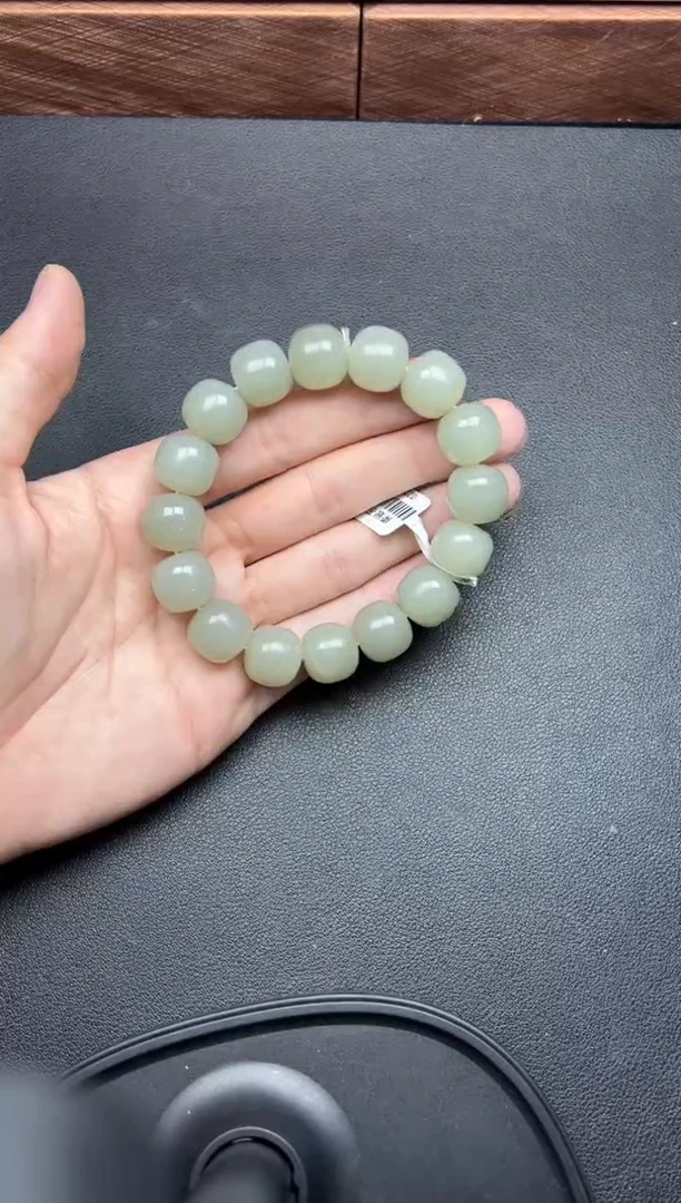 未镶嵌手串和田玉且末微色差近矿卡14手串