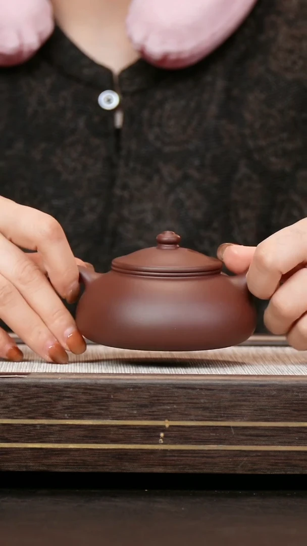 茶壶紫砂原矿云根料 鱼趣壶