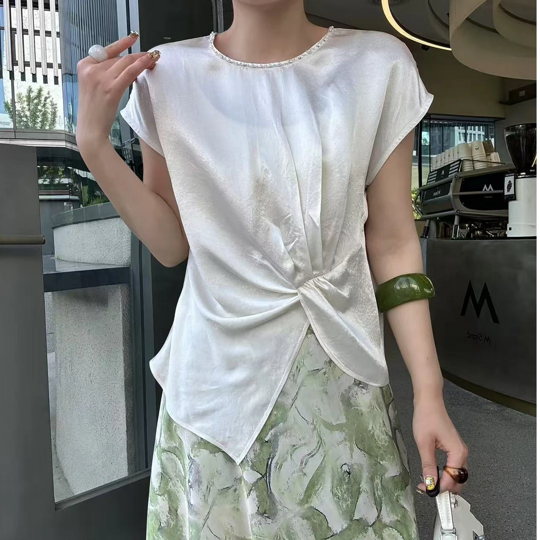 妮子严选夏季新款洋气时尚百搭款短袖T恤9279