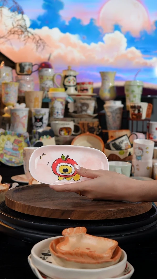 陶瓷便携款手工手绘景德镇陶瓷