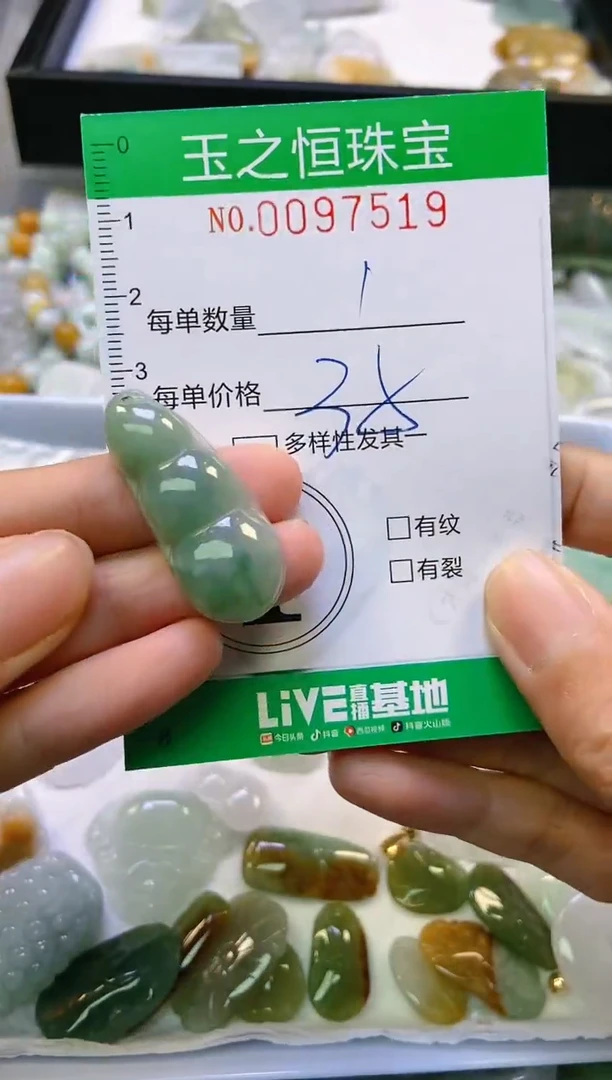 翡翠未镶嵌颈饰闪购0097519