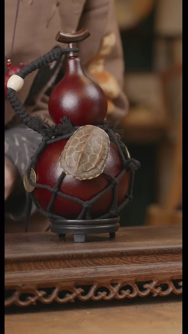 【闪购商品】150号精品天然大漆工艺防渗内胆酒葫芦~