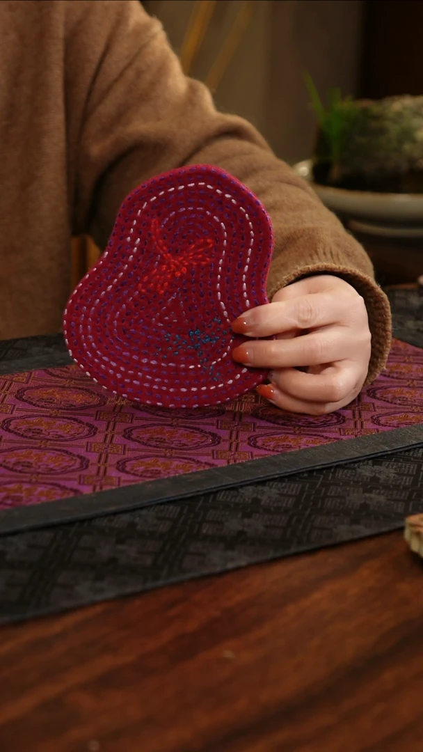 【闪购商品】织绣小葫芦杯垫B款