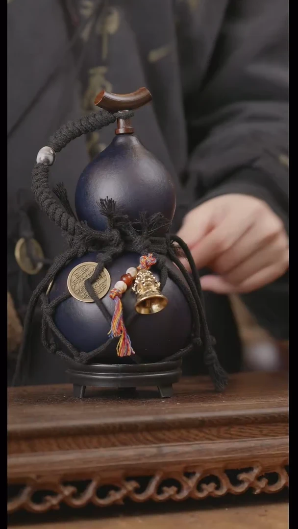 【闪购商品】218号精品天然大漆工艺防渗内胆酒葫芦~