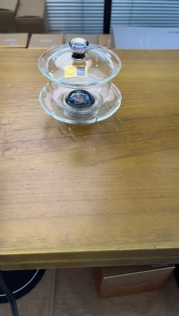 禾器沁莲盖碗菡韵青金标