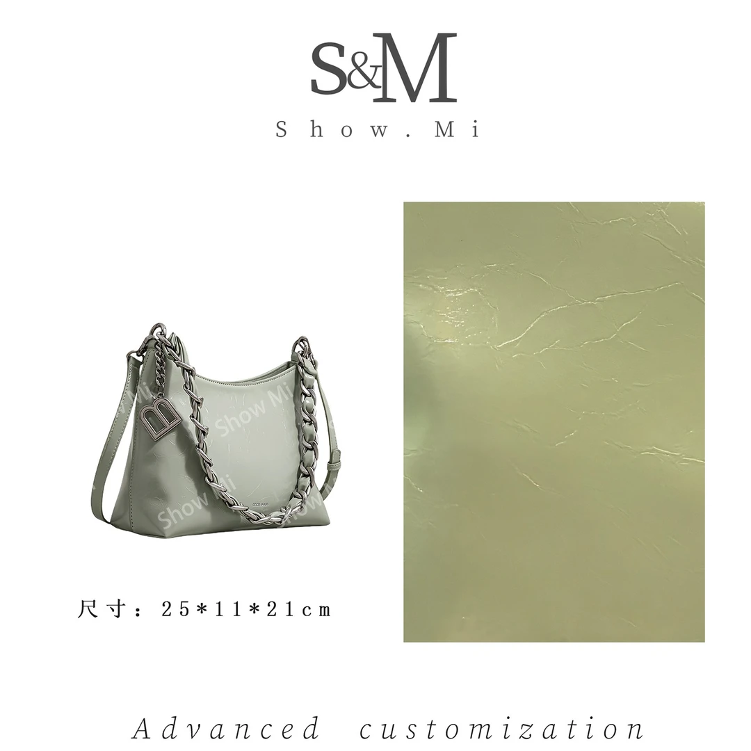 【Show Mi】SK-92381-豆绿-轻奢小众时尚百搭女士包包sm