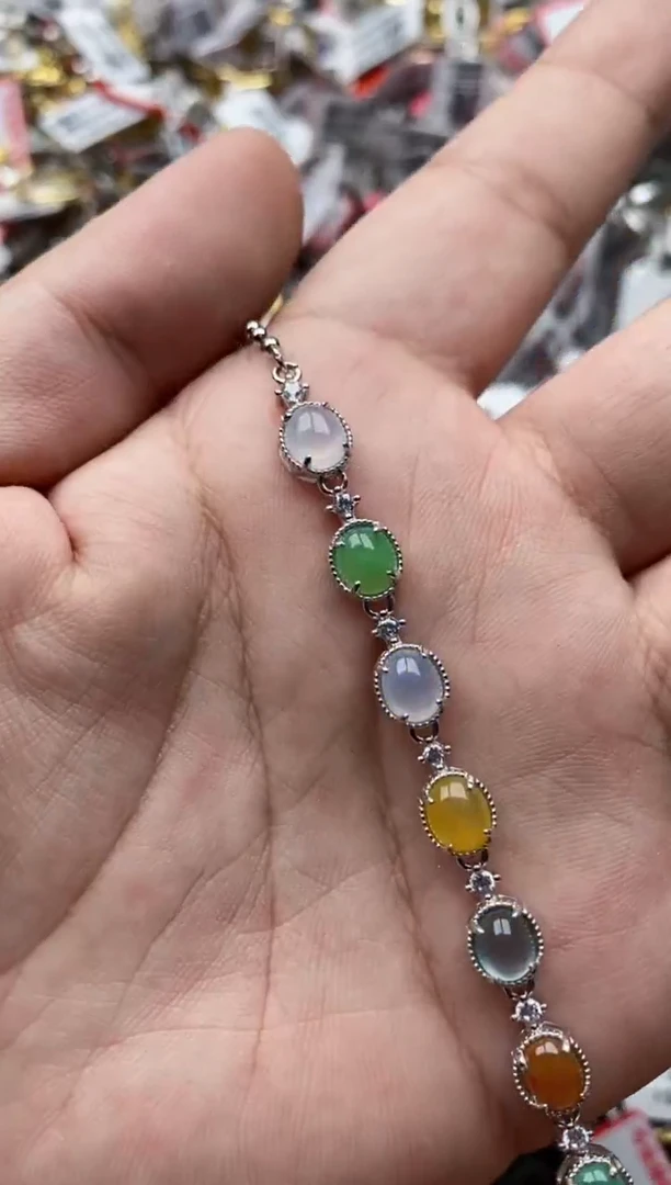 【闪购商品】翡翠戒指银S925镶嵌3333---4
