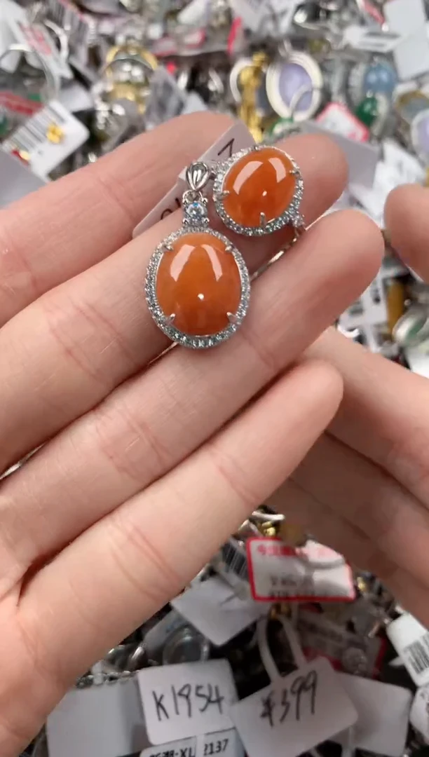 银S925镶嵌戒指翡翠3333----8