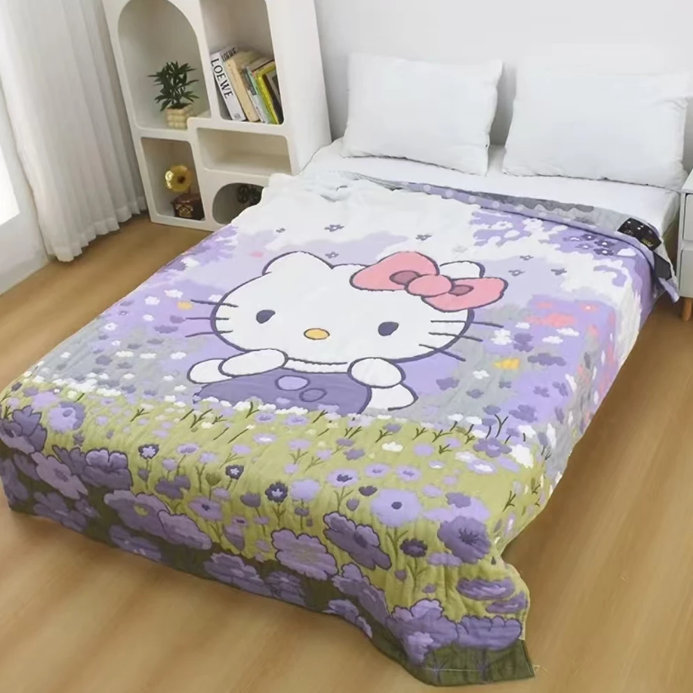 【花丛凯迪】150*200透气亲肤可爱泡芙被亲肤棉纱通用盖被