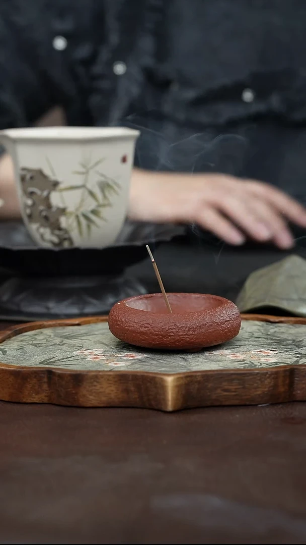 九隐茶器朱泥香茶