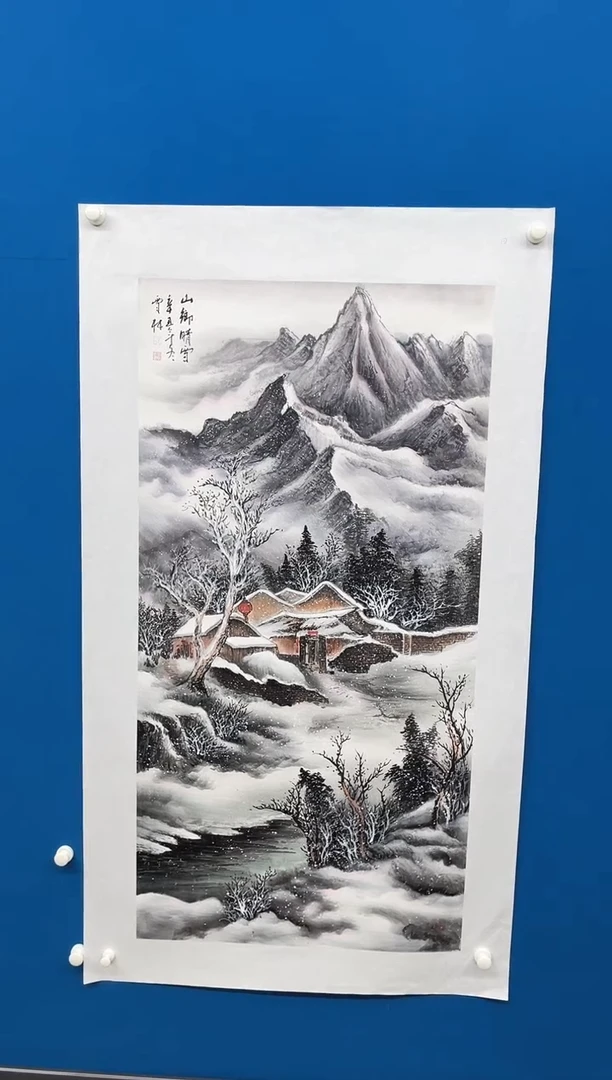 国画张-展览原作雪景/无框/W