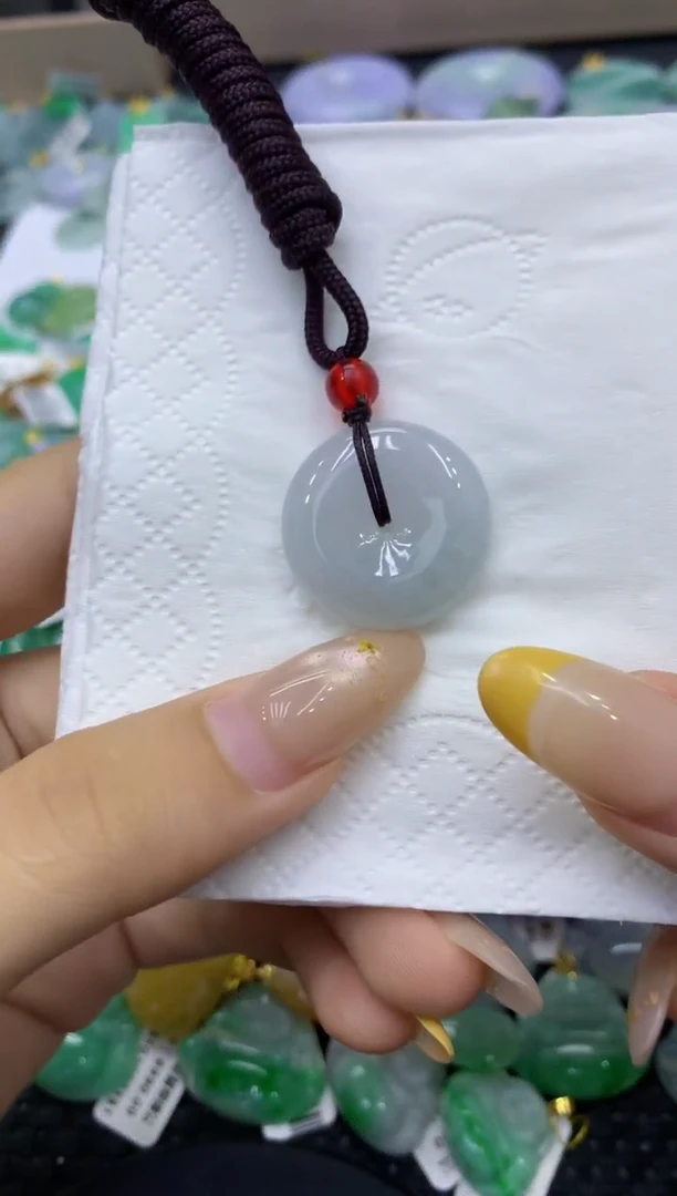 颈饰未镶嵌翡翠天然缅甸翡翠A货
