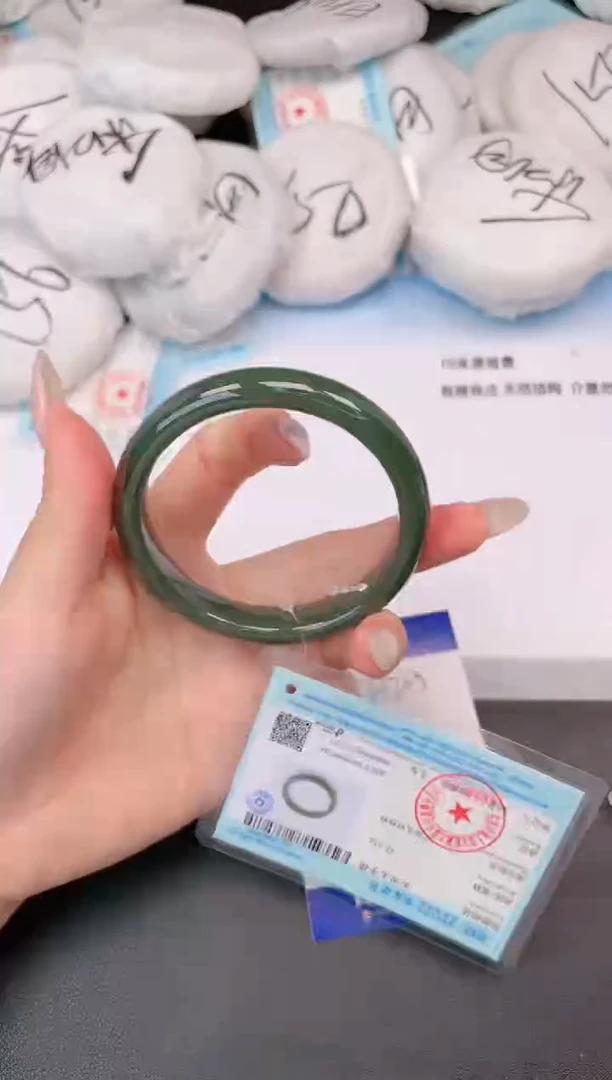 和田玉手镯未镶嵌5H205-59+