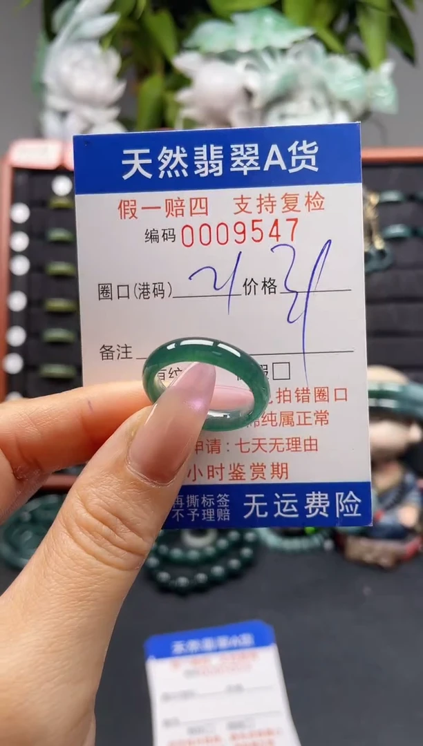 未镶嵌戒指翡翠21*9547