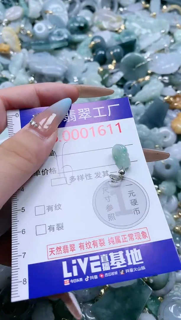 翡翠未镶嵌吊坠(不含链)1611