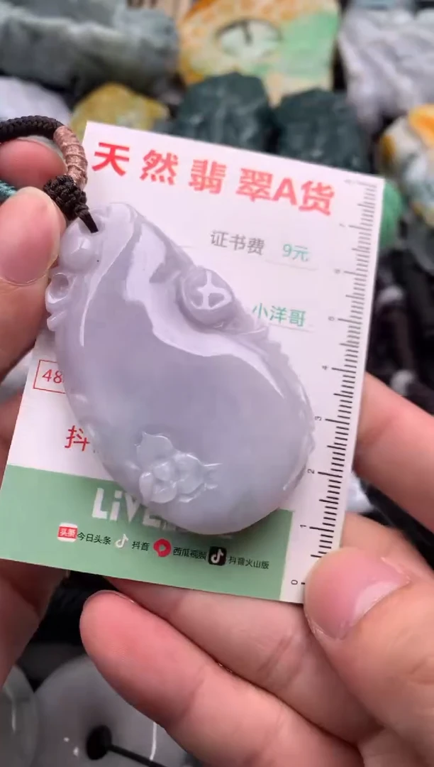 翡翠未镶嵌吊坠(不含链)1