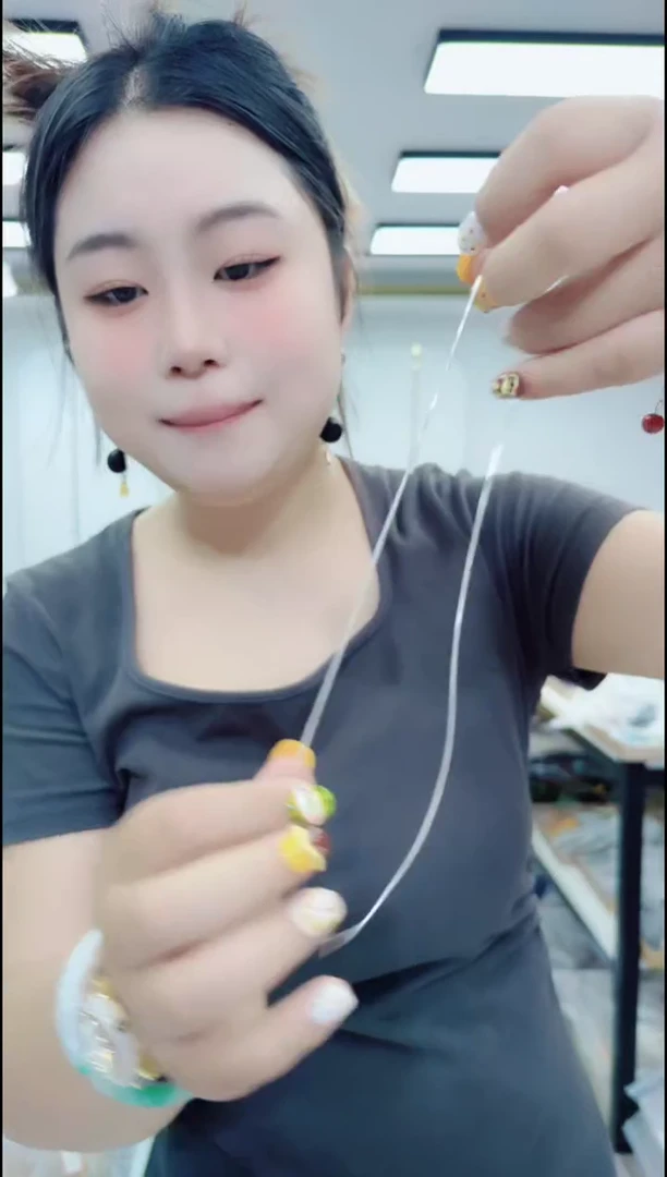 玛瑙/玉髓颈饰合金1305银色蛇骨链