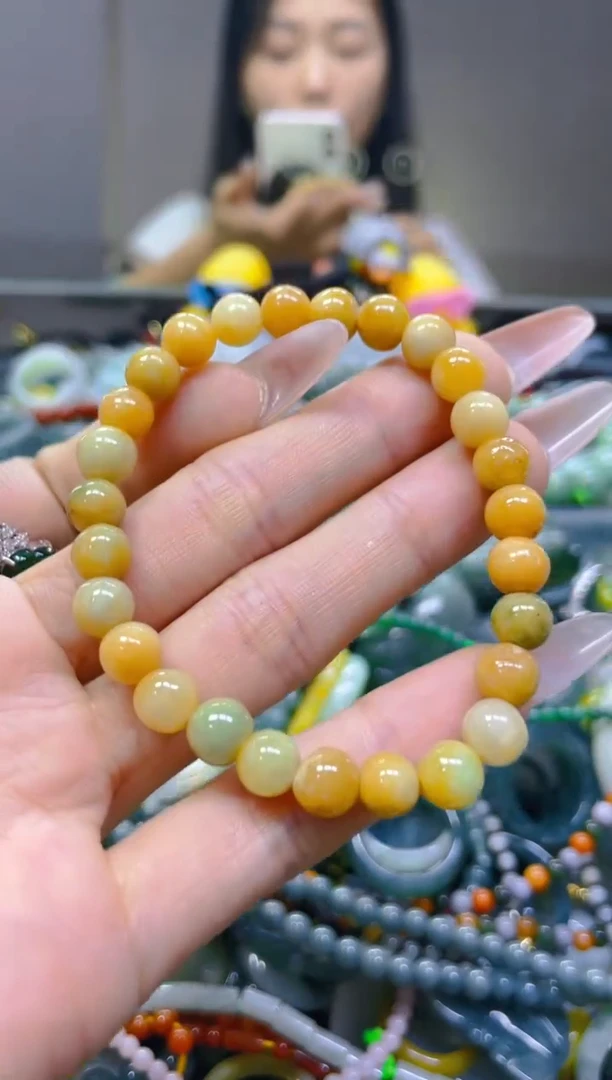 翡翠未镶嵌颈饰6MM/A/翡翠A货一图一物