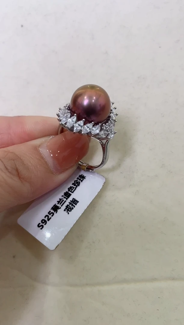 【闪购商品】淡水珍珠LL银S925镶嵌珍珠戒指@@c1233