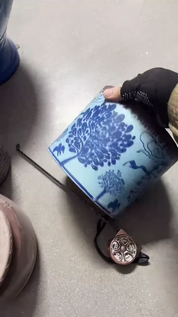 【闪购商品】陶瓷花盆高14CM内口15CM