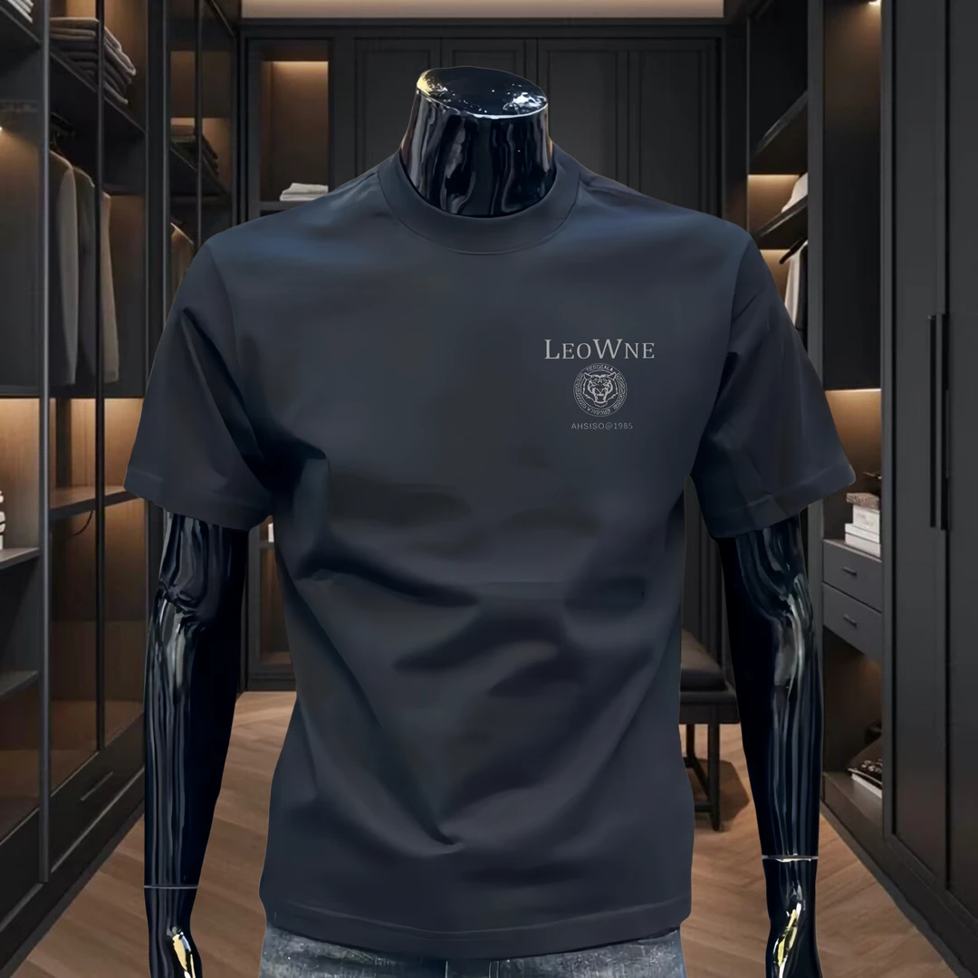 美式重磅纯棉短袖T恤男款夏季潮牌痞帅百搭男装时尚轻奢休闲半袖