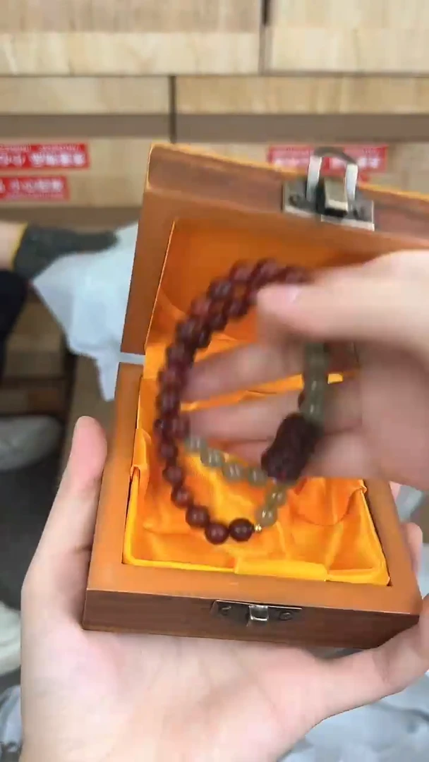 品茗文玩阁血檀双圈链接@@SP057