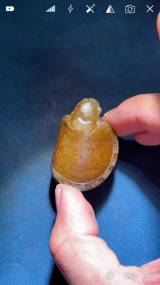 未镶嵌和田玉把件YX 龙龟