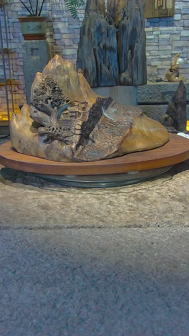 木金丝楠倒流香摆件