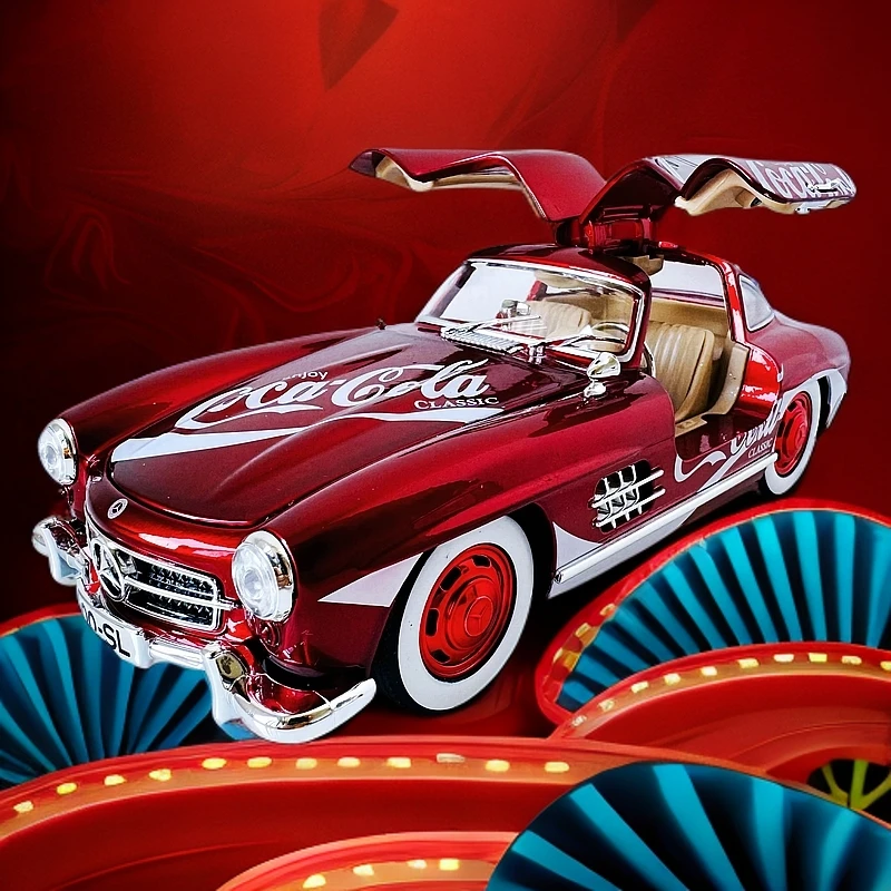 可乐收藏高端艺术品复古老爷车饰男友生日礼物父亲节奔驰高档摆件