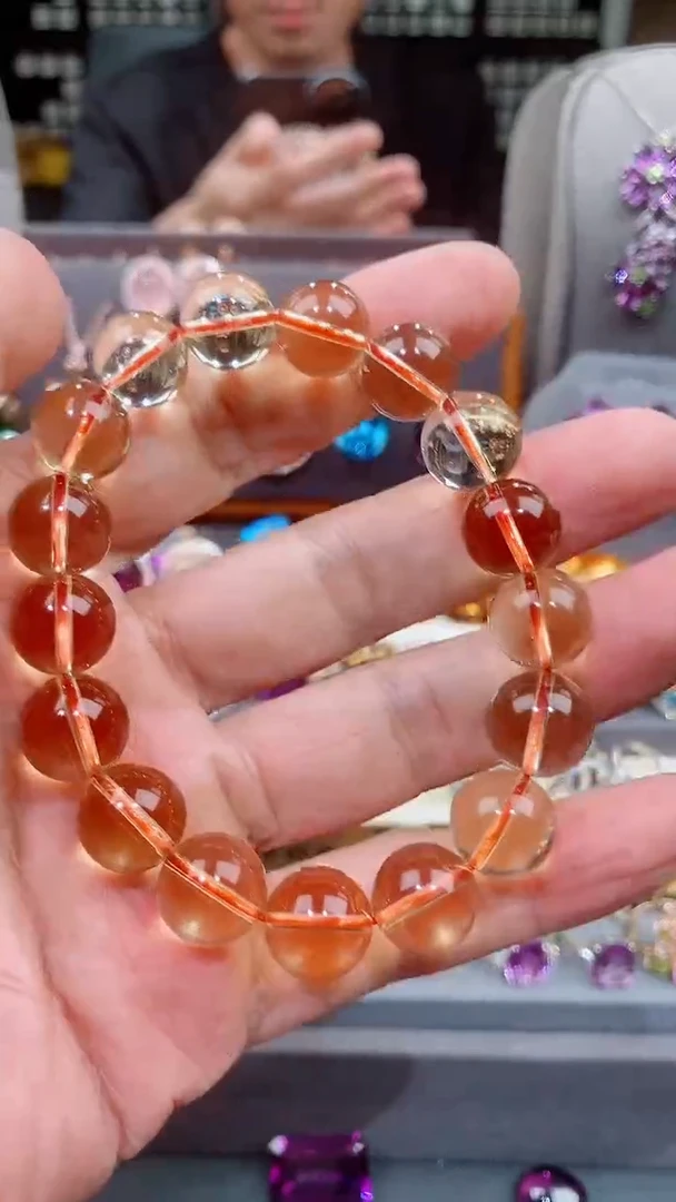 黄晶手链未镶嵌用****4黄晶手链12mm