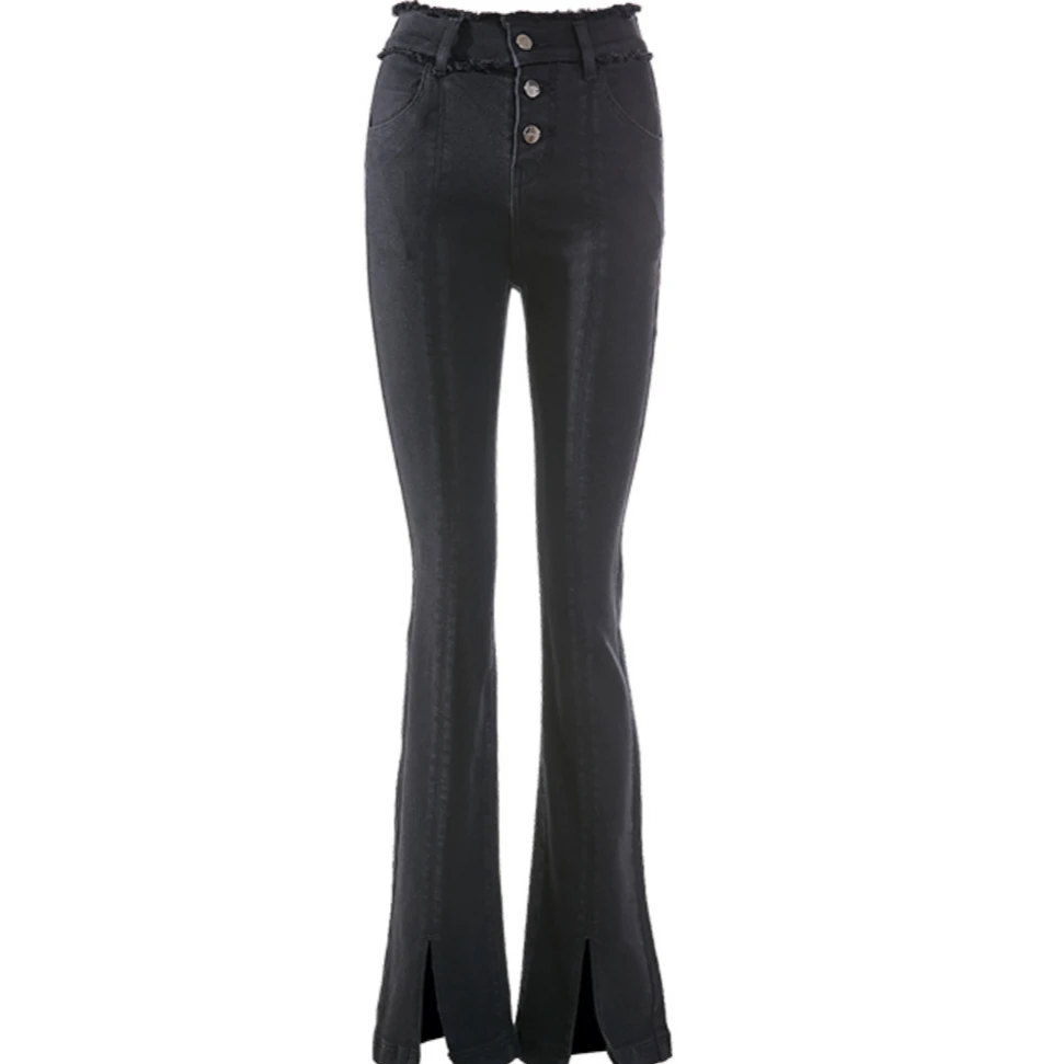 【商场专属】zeromeet时尚黑色牛仔裤ZX23K44014