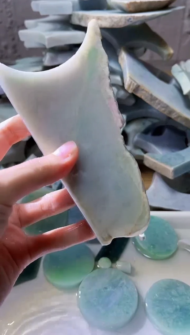 裸石翡翠翡翠a货正品玉石古陈665