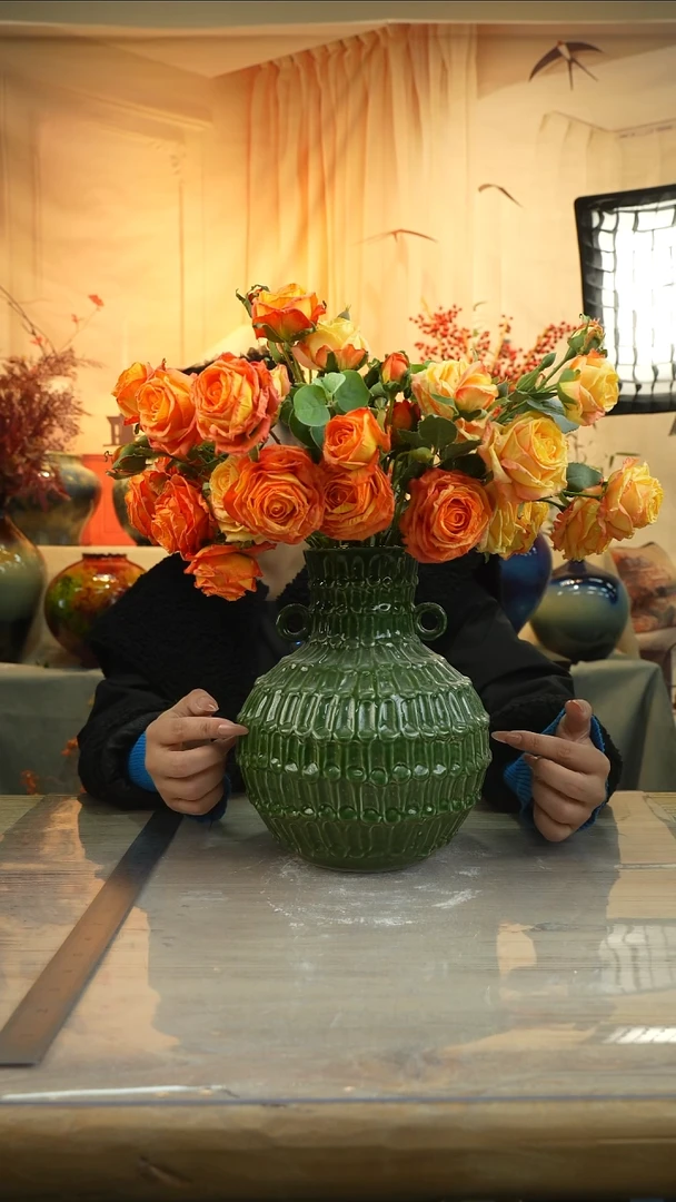 高26口9高温陶瓷花瓶