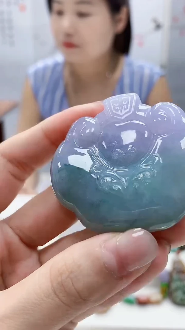 定制翡翠未镶嵌4902lr-毛货挂件264