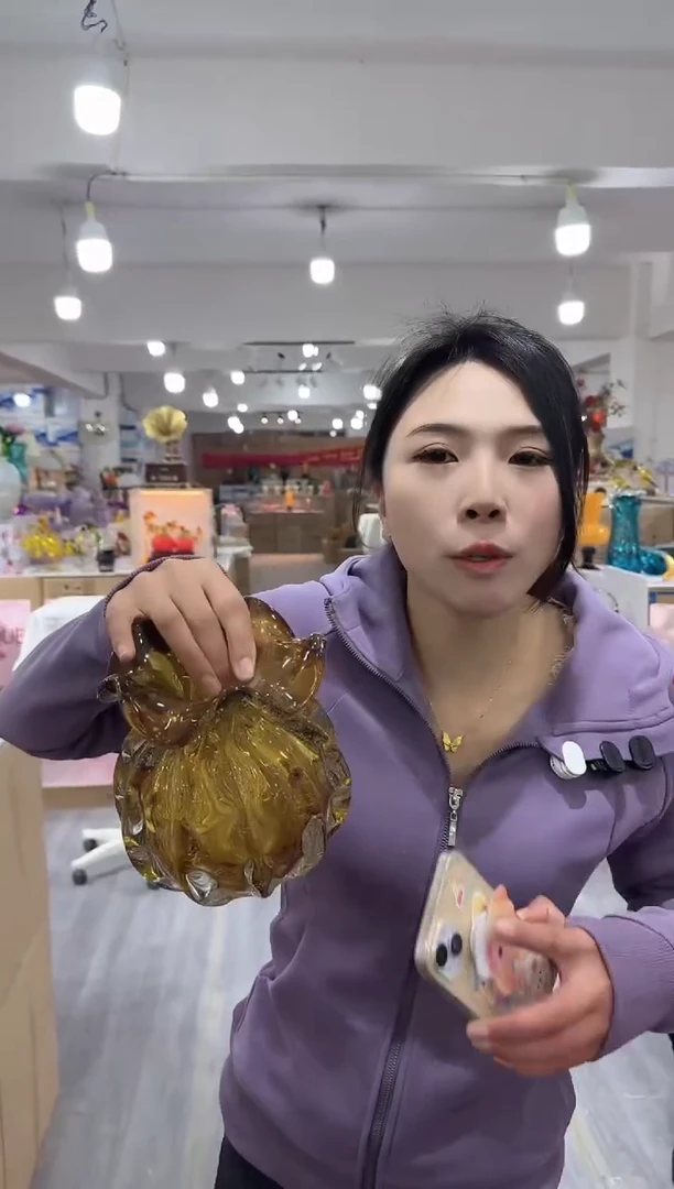 【闪购商品】琉璃瑞鸿花器晚Z-20