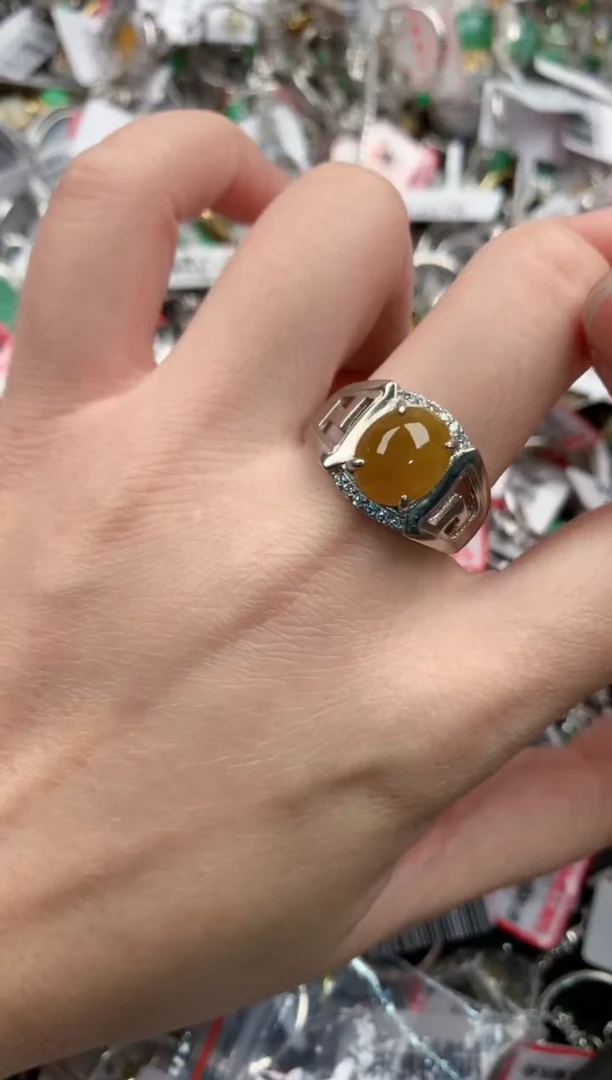 银S925镶嵌戒指翡翠121212---5