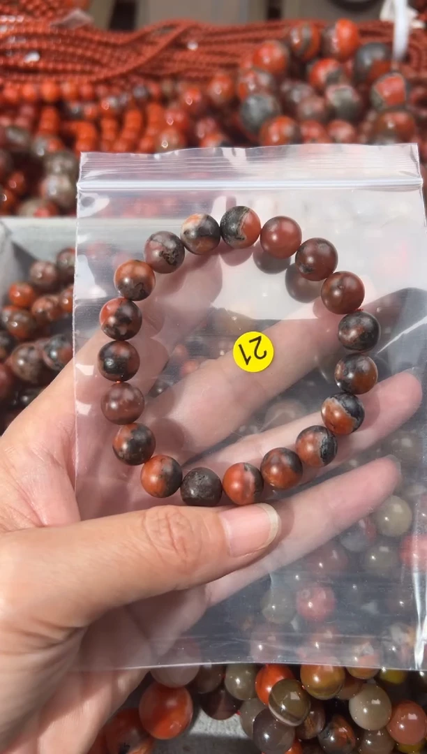 南红玛瑙手串未镶嵌10