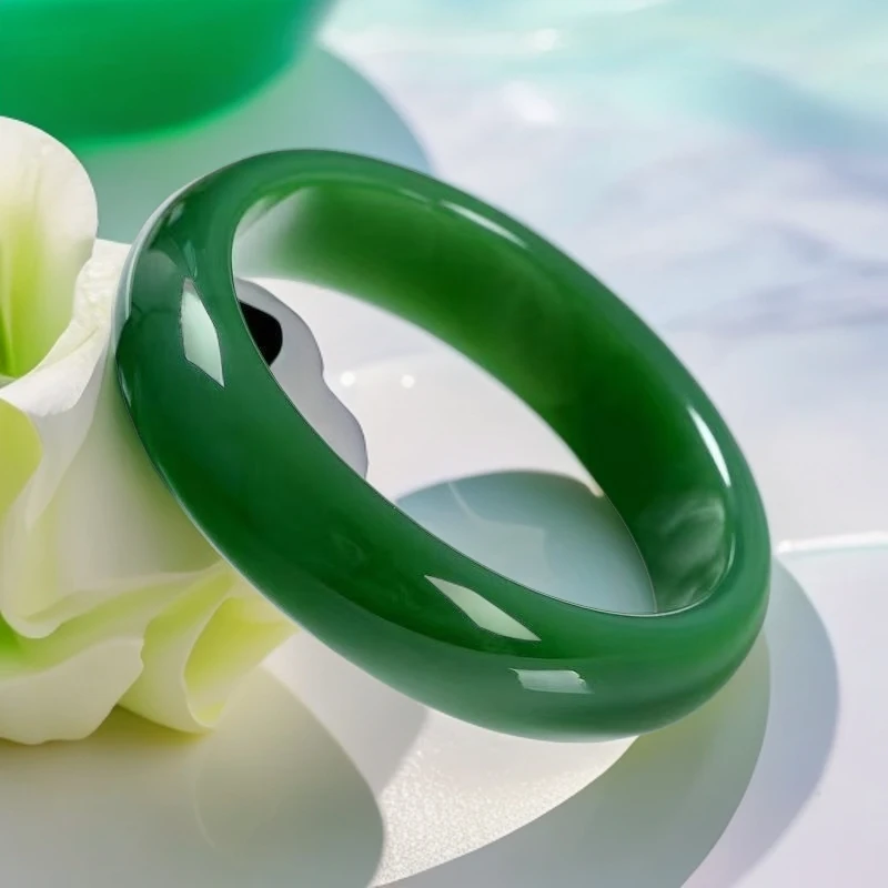 【李总专属】精品天然绿翡翠高定款#精工细作精品天然绿手镯