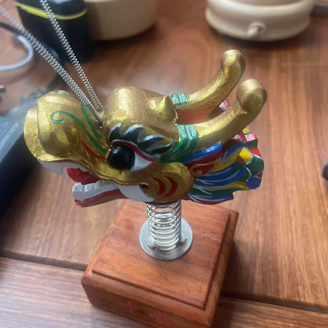 车载摆件中国风龙元素模型工艺摆件传统龙头摆件个性生日礼物