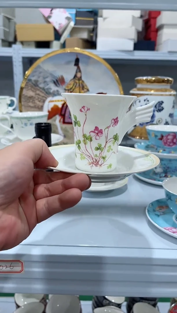 瓷片日用陶瓷（简装）咖啡杯一套