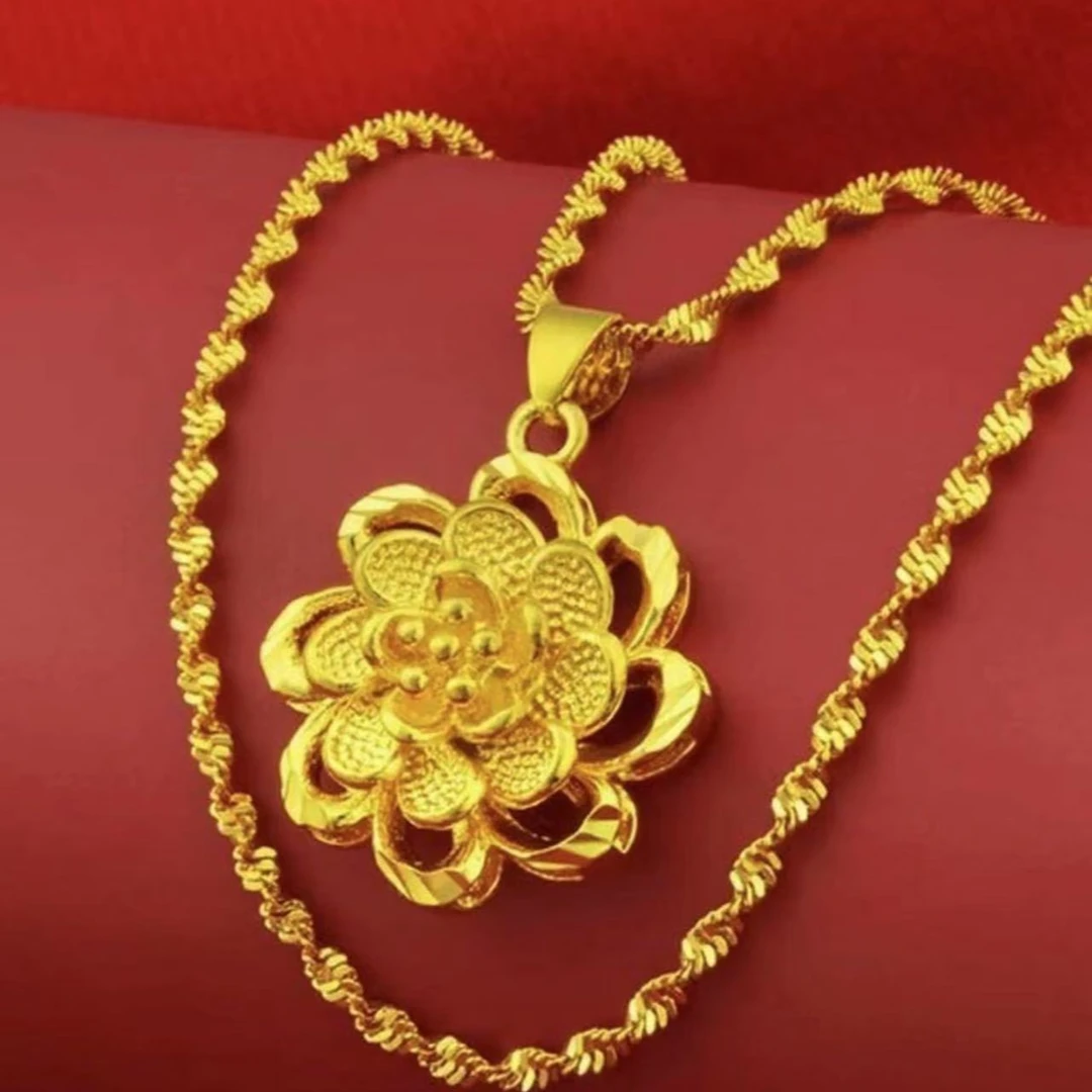 【喜】时尚款花开富贵吊坠赠链子