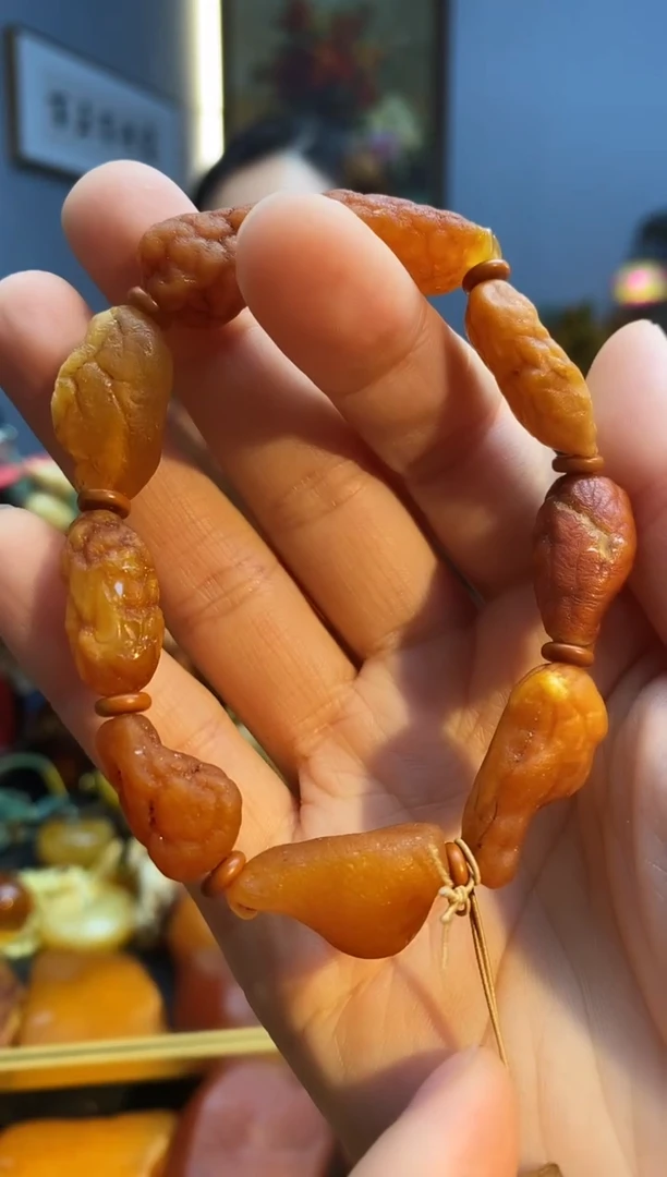手链琥珀未镶嵌手串